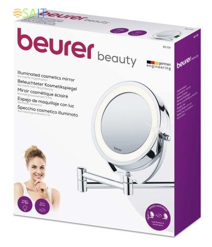 Косметическое зеркало BeurerBS59 круглое 11см настенное хром (584.10)