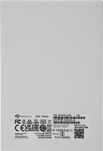 Жесткий диск Seagate USB3.0 1TB STKY1000402 One Touch 2.5" голубой