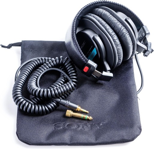 Гарнитура мониторные Sony MDR-7506 3м черный проводные оголовье