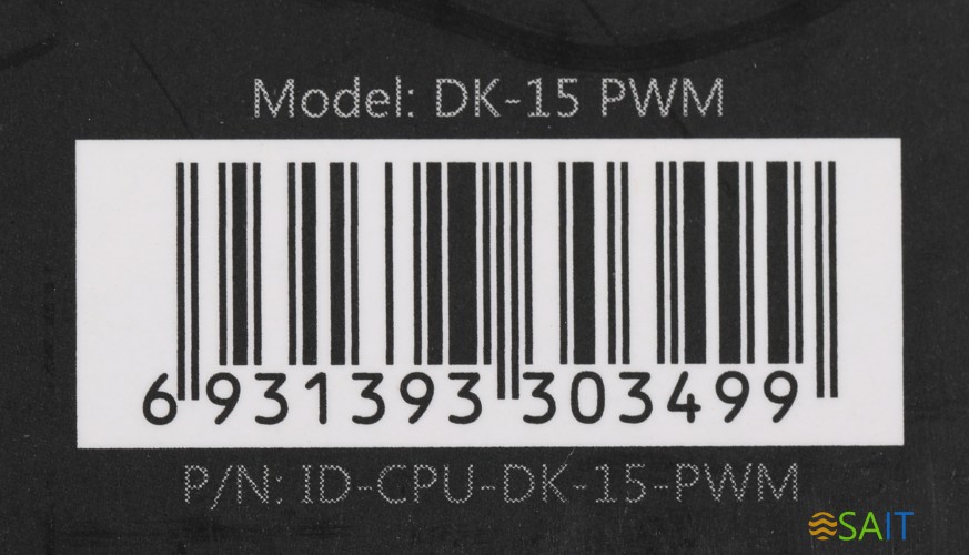 Устройство охлаждения(кулер) ID-Cooling DK-15 PWM Soc-1151/1200 черный 4-pin 14-27dB Al 65W 221gr Ret