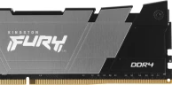 Память DDR4 8GB 3200MHz Kingston KF432C16RB2/8 Fury Renegade Black RTL Gaming PC4-25600 CL16 DIMM 288-pin 1.35В dual rank с радиатором Ret