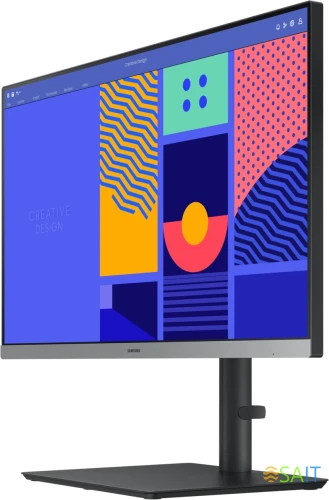 Монитор Samsung 24" S24C430GAIXCI черный IPS LED 4ms 16:9 HDMI матовая HAS Piv 1000:1 250cd 178гр/178гр 1920x1080 100Hz VGA FHD USB 4.8кг