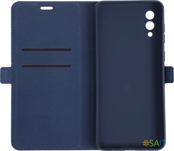 Чехол (флип-кейс) DF для Samsung Galaxy A02 sFlip-85 синий (DF SFLIP-85 (BLUE))