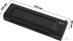 Ламинатор Cactus CS-LAB-C1 черный A4 (70-125мкм) 25см/мин (2вал.) лам.фото