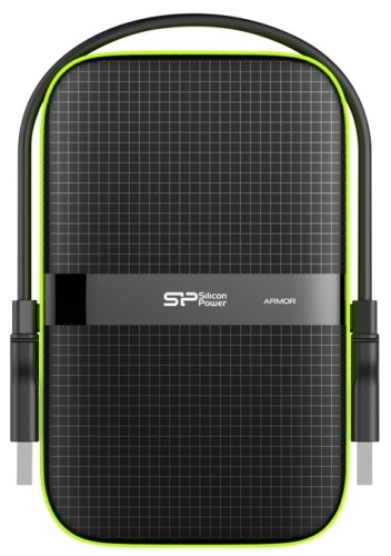 Жесткий диск Silicon Power USB3.0 2TB SP020TBPHDA60S3K A60 SP020TBPHDA60S3K Armor 2.5" черный/зеленый