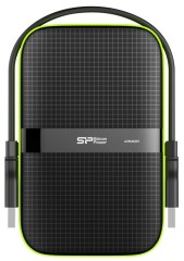 Жесткий диск Silicon Power USB3.0 2TB SP020TBPHDA60S3K A60 SP020TBPHDA60S3K Armor 2.5" черный/зеленый