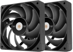Вентилятор для корпуса Thermaltake Toughfan 14 Pro 140х140x25 черный 4-pin 31.6дБ (упак.:2шт) (CL-F160-PL14BL-A) Ret