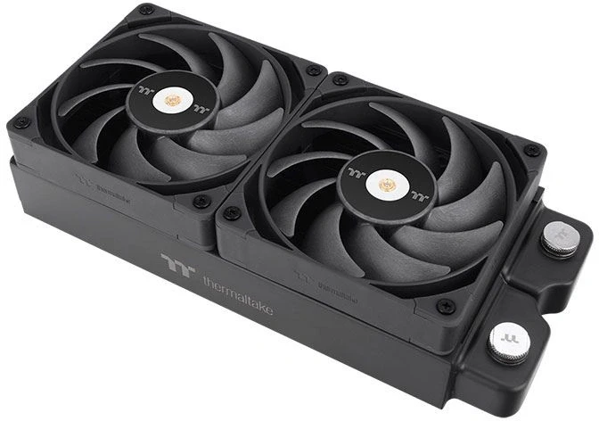 Вентилятор для корпуса Thermaltake Toughfan 14 Pro 140х140x25 черный 4-pin 31.6дБ (упак.:2шт) (CL-F160-PL14BL-A) Ret