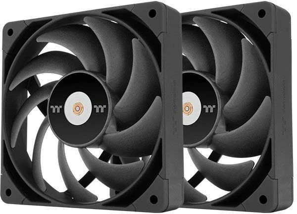 Вентилятор для корпуса Thermaltake Toughfan 14 Pro 140х140x25 черный 4-pin 31.6дБ (упак.:2шт) (CL-F160-PL14BL-A) Ret