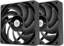Вентилятор для корпуса Thermaltake Toughfan 14 Pro 140х140x25 черный 4-pin 31.6дБ (упак.:2шт) (CL-F160-PL14BL-A) Ret