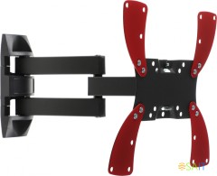 Кронштейн для телевизора Holder LCDS-5066 черный 22"-42" макс.30кг настенный поворот и наклон