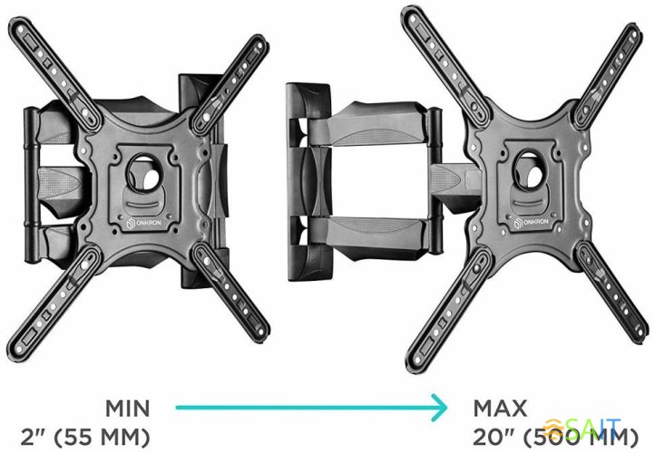 Кронштейн для телевизора Onkron NP40 черный 32"-65" макс.35кг настенный поворот и наклон
