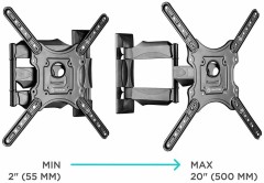 Кронштейн для телевизора Onkron NP40 черный 32"-65" макс.35кг настенный поворот и наклон