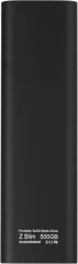 Накопитель SSD Netac USB-C 500Gb NT01ZSLIM-500G-32BK Z Slim 1.8" черный