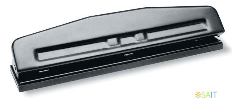 Дырокол Kw-Trio 0999D макс.:10лист. металл черный отв.:4