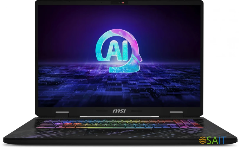 Ноутбук MSI Pulse 17 AI C1VGKG-024RU Core Ultra 7 155H 16Gb SSD1Tb NVIDIA GeForce RTX4070 8Gb 17" IPS QHD+ (2560x1600) Windows 11 Home black WiFi BT Cam (9S7-17T311-024)