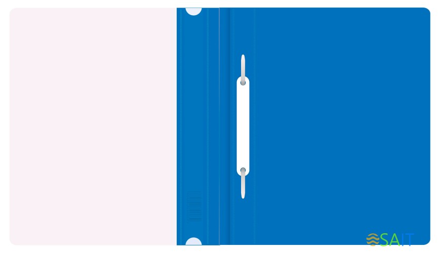 Папка-скоросшиватель Бюрократ Люкс -PSL20A5BLUE A5 прозрач.верх.лист пластик синий 0.14/0.18