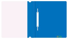 Папка-скоросшиватель Бюрократ Люкс -PSL20A5BLUE A5 прозрач.верх.лист пластик синий 0.14/0.18