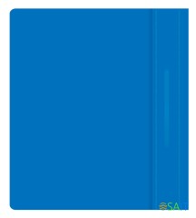 Папка-скоросшиватель Бюрократ Люкс -PSL20A5BLUE A5 прозрач.верх.лист пластик синий 0.14/0.18