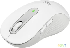 Мышь Logitech M650 L белый оптическая 4000dpi silent беспров. BT/Radio USB 5but (910-006389)