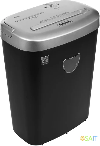 Шредер Fellowes PowerShred 53С черный/серый (секр.P-4) фрагменты 10лист. 23лтр. скрепки скобы пл.карты CD