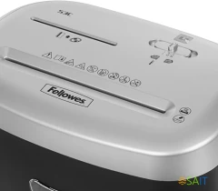 Шредер Fellowes PowerShred 53С черный/серый (секр.P-4) фрагменты 10лист. 23лтр. скрепки скобы пл.карты CD