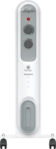 Радиатор масляный Royal Clima PIEMONTE ROR-P5-1000M 1000Вт белый/серый
