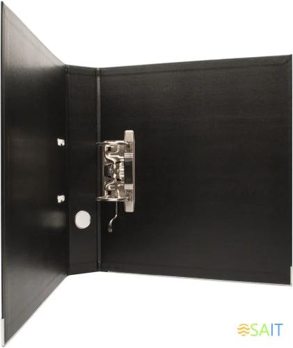 Папка-регистратор Silwerhof A4 50мм двусторон.ПВХ черный мет.окант. сборная (упак.:2шт)