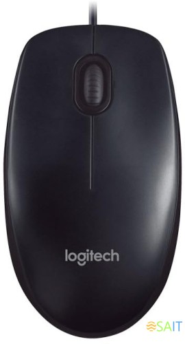 Мышь Logitech M90 черный оптическая 1000dpi USB 2but (910-001795)