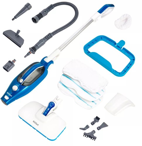 Швабра паровая Kitfort КТ-1005-1 1500Вт голубой