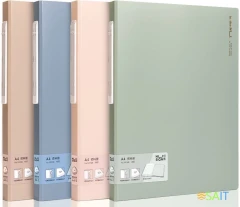 Папка с 40 прозр.вклад. Deli Nusign NS168 A4 пластик ассорти