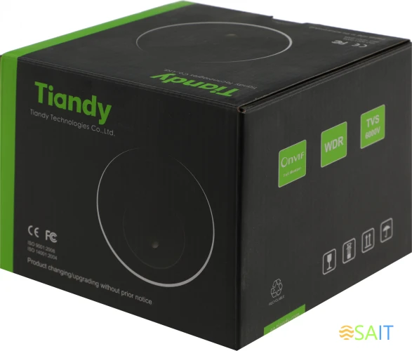 Камера видеонаблюдения IP Tiandy TC-C32KN I3/Y/WIFI/2.8mm/V4.1 Wi-Fi 2.8-2.8мм цв. корп.:белый (TC-C32KN I3/Y/WIFI/2.8/V4.1)