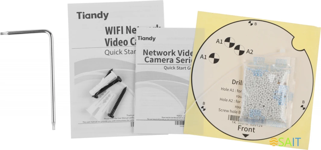 Камера видеонаблюдения IP Tiandy TC-C32KN I3/Y/WIFI/2.8mm/V4.1 Wi-Fi 2.8-2.8мм цв. корп.:белый (TC-C32KN I3/Y/WIFI/2.8/V4.1)