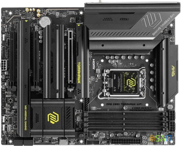 Материнская плата MSI MAG Z890 TOMAHAWK WIFI Soc-1851 Intel Z890 4xDDR5 ATX AC`97 8ch(7.1) 5Gigabit RAID+HDMI