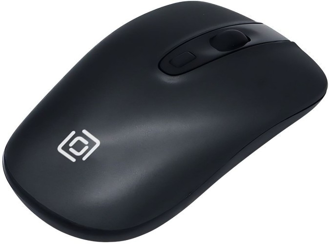 Мышь Оклик 600MW черный оптическая 1600dpi беспров. USB 4but (1487915)