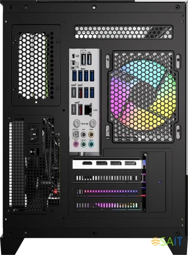 Корпус Formula Crystal Z9ML Floe черный без БП mATX 1xUSB3.0 1xUSB3.1 audio bott PSU