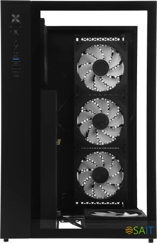 Корпус Formula Crystal Z9ML Floe черный без БП mATX 1xUSB3.0 1xUSB3.1 audio bott PSU