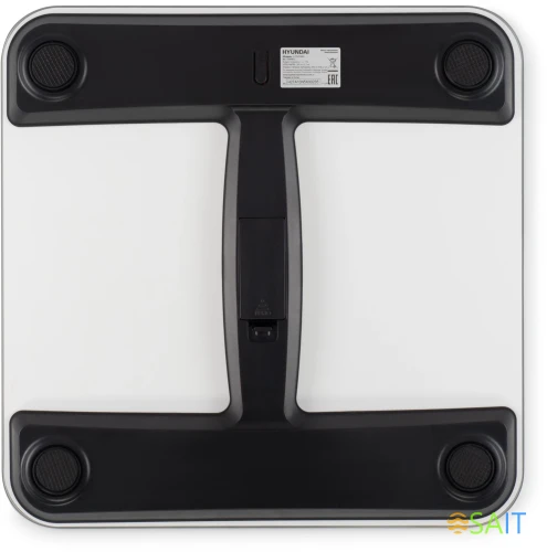 Весы напольные электронные Hyundai H-BS03680 макс.180кг голубой