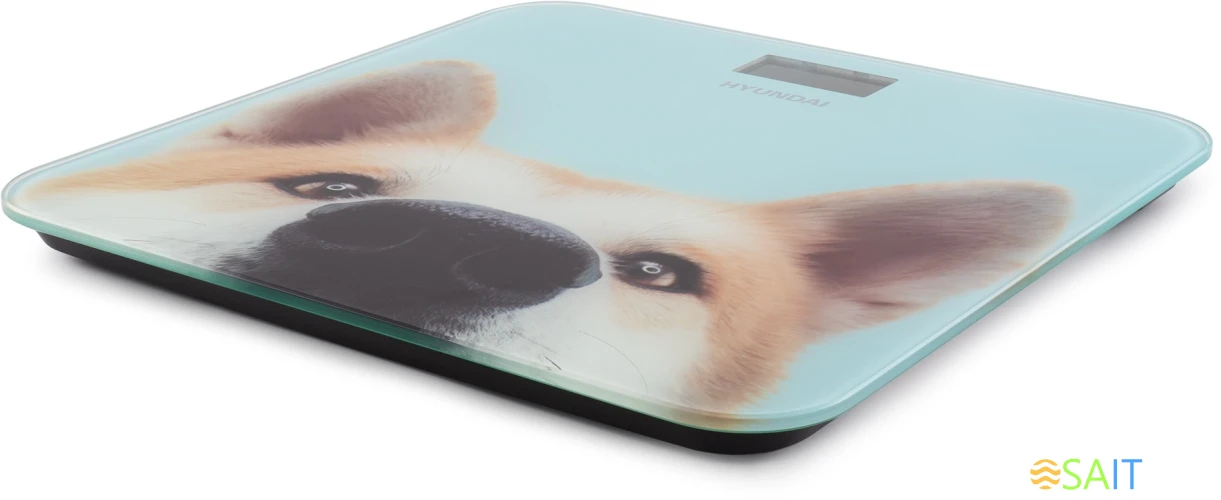 Весы напольные электронные Hyundai H-BS03680 макс.180кг голубой