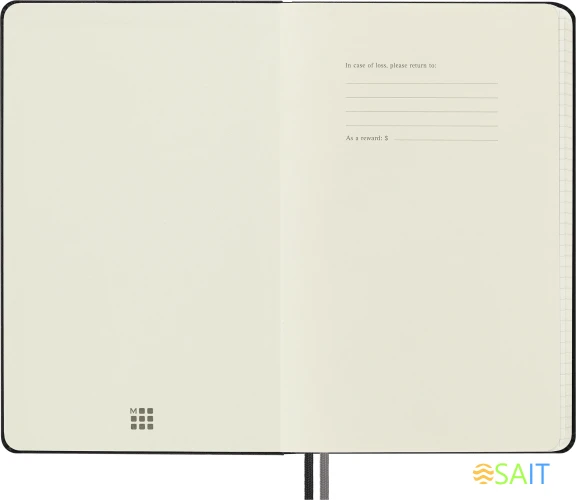 Блокнот Moleskine CLASSIC EXPENDED QP061EXP Large 130х210мм 400стр. клетка твердая обложка черный