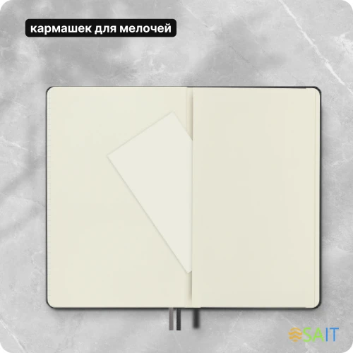 Блокнот Moleskine CLASSIC EXPENDED QP061EXP Large 130х210мм 400стр. клетка твердая обложка черный