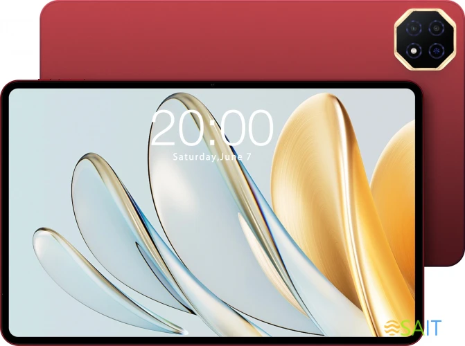 Планшет Teclast T60 AI Edition A733 (2.0) 8C RAM6Gb ROM128Gb 11.97" IPS 2000x1200 Android 15 красный 13Mpix 5Mpix BT WiFi microSD 1Tb 8000mAh