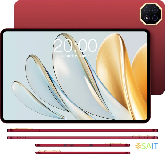 Планшет Teclast T60 AI Edition A733 (2.0) 8C RAM6Gb ROM128Gb 11.97" IPS 2000x1200 Android 15 красный 13Mpix 5Mpix BT WiFi microSD 1Tb 8000mAh