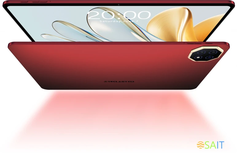 Планшет Teclast T60 AI Edition A733 (2.0) 8C RAM6Gb ROM128Gb 11.97" IPS 2000x1200 Android 15 красный 13Mpix 5Mpix BT WiFi microSD 1Tb 8000mAh