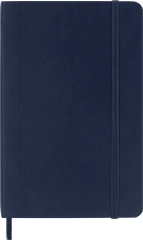 Блокнот Moleskine CLASSIC SOFT QP611B20 Pocket 90x140мм 192стр. линейка мягкая обложка синий сапфир