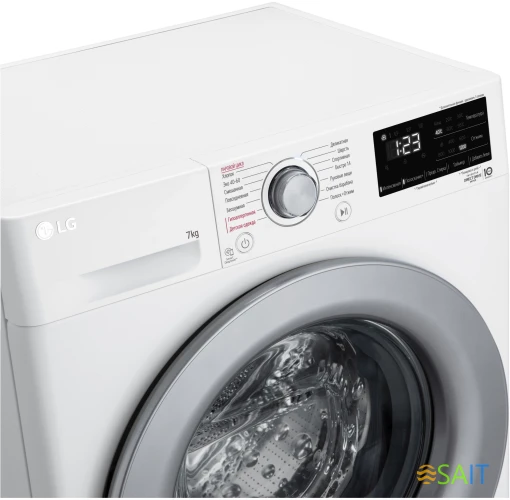 Стиральная машина LG F2V3HS4W класс: A загр.фронтальная макс.:7кг белый инвертор