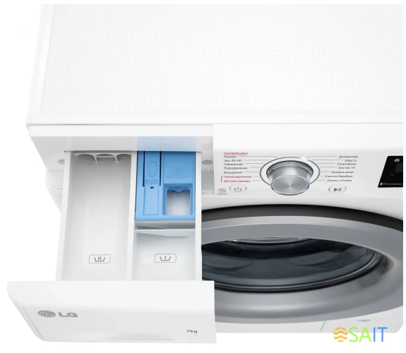 Стиральная машина LG F2V3HS4W класс: A загр.фронтальная макс.:7кг белый инвертор