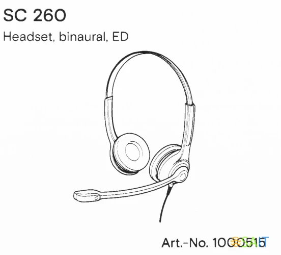 Наушники с микрофоном Epos Sennheiser SC 260 ED черный 1м накладные оголовье (1000515)