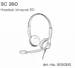 Наушники с микрофоном Epos Sennheiser SC 260 ED черный 1м накладные оголовье (1000515)