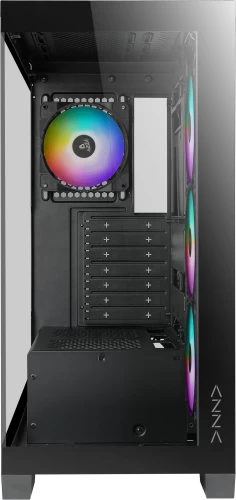 Корпус Azza COVE черный без БП ATX 6x120mm 2x140mm 1xUSB2.0 1xUSB3.0 audio bott PSU